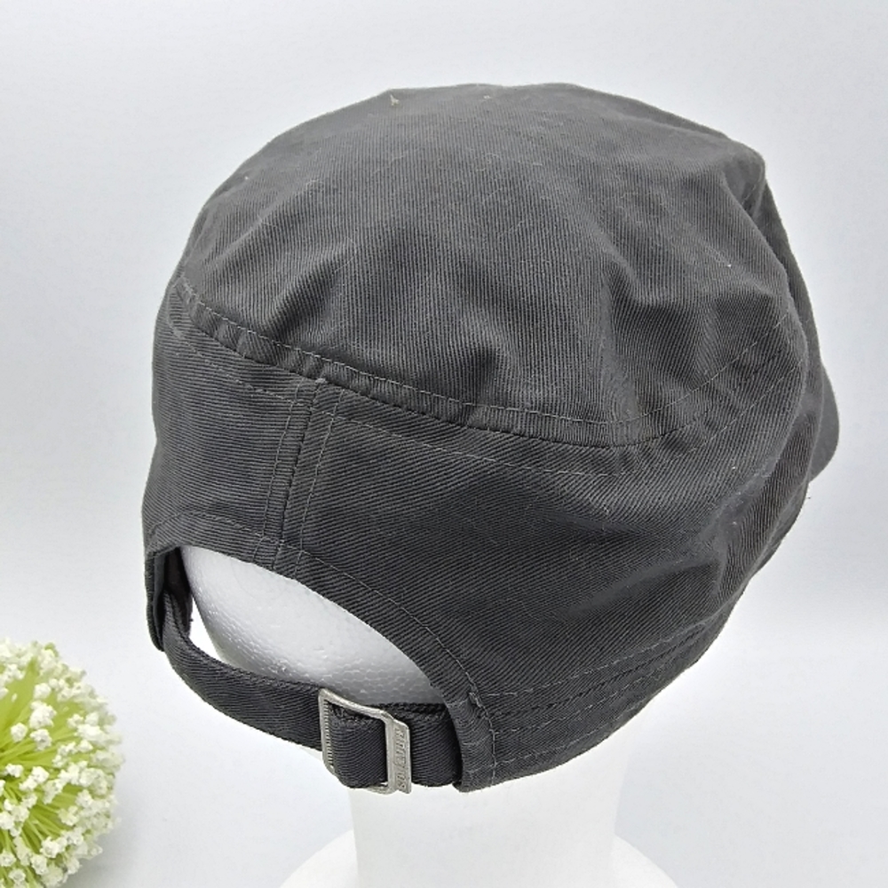 *SOLD* KBETHOS Gray & Multicolor Crystal Embellished Fleur De Lis Military Hat - Picture 8 of 12